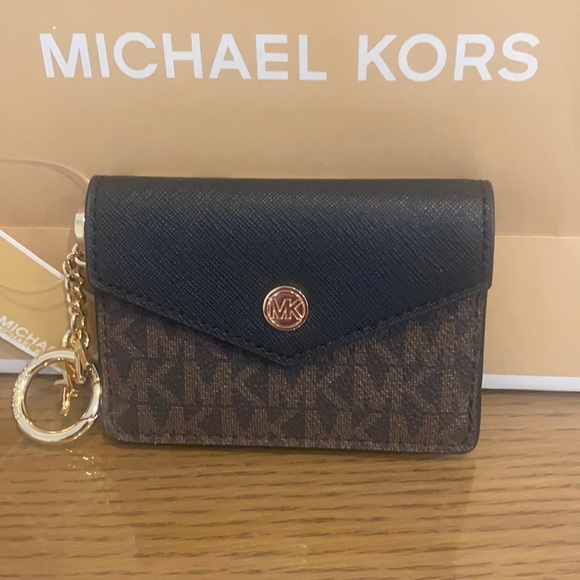 Michael Kors Kala Sm Flap Key Ring Card Case - Picture 4 of 11